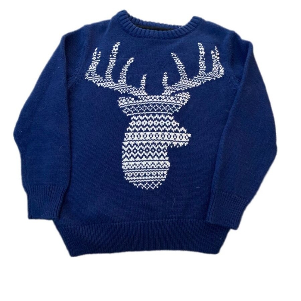 Knitted deer sweater